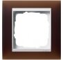 Устан рамка 1 мест матовый для чистого белого Event Opaque Темно-коричневый
