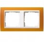 Устан рамка 2 мест матовый для чистого белого Event Opaque Матовый янтарный